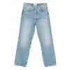 Agolde Denim Trousers With Belt Loops In Blue