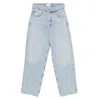 Agolde V-waisted Clear Blue Jeans With Five-pocket Design In Blue
