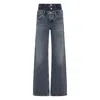 Agolde Blue Recycled Cotton Straight-leg Jeans In Blue