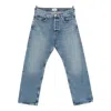Agolde Magnus Button Jeans In Blue