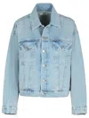 Agolde Denim Dalton Balloon Jacket With In Blue