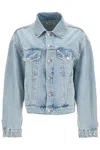 Agolde Denim Dalton Balloon Jacket With In Blue