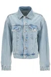 Agolde Denim Dalton Balloon Jacket With In Blue