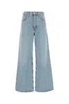 Agolde Low Slung Puddle Straight Leg Jeans In Blue