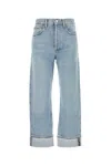 Agolde Used Effect Fran Jeans In Blue