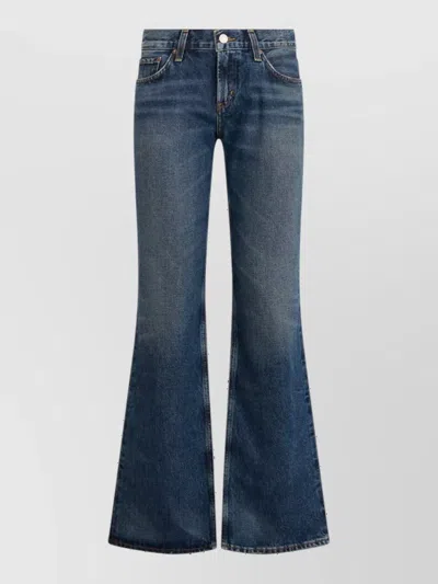 Agolde Denim High-rise Flared Jeans In Blue