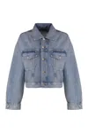 Agolde Denim Jacket With Chest Pockets And Collar