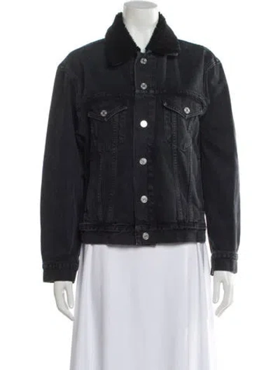 Pre-owned Agolde Denim Jacket In Black