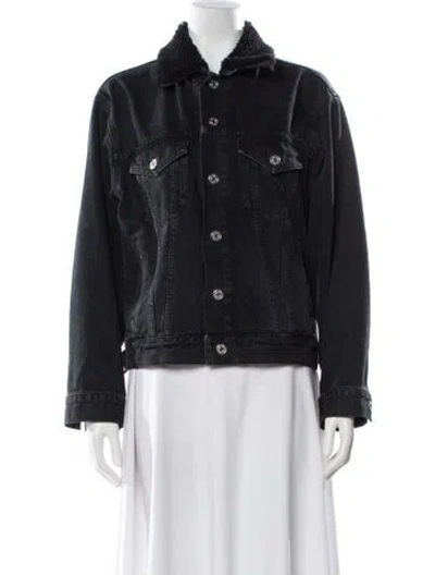 Pre-owned Agolde Denim Jacket In Black