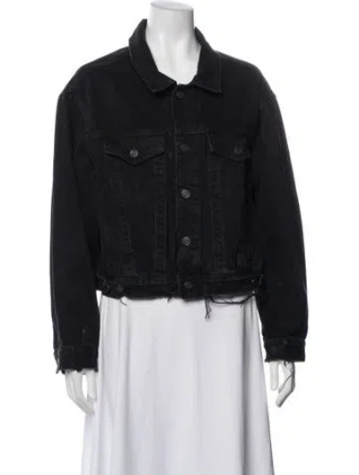 Pre-owned Agolde Denim Jacket In Black