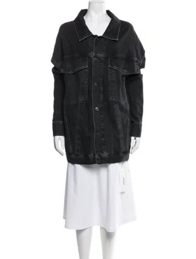 Pre-owned Agolde Denim Jacket In Black