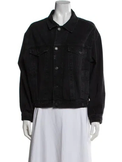Pre-owned Agolde Denim Jacket In Black