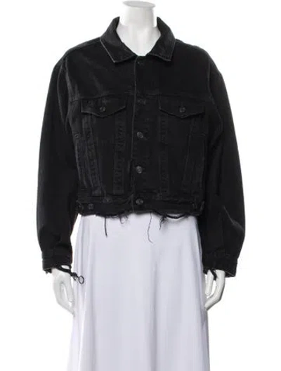 Pre-owned Agolde Denim Jacket In Black