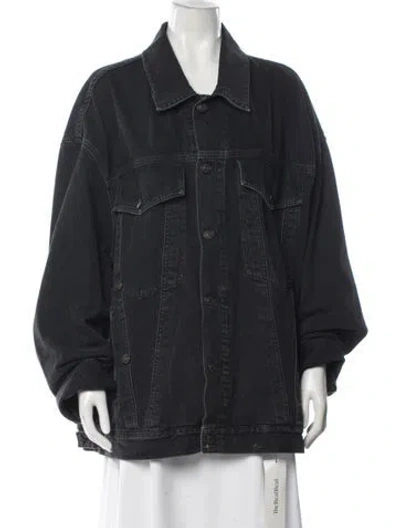 Pre-owned Agolde Denim Jacket In Black