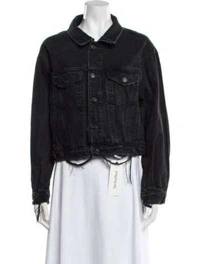 Pre-owned Agolde Denim Jacket In Black