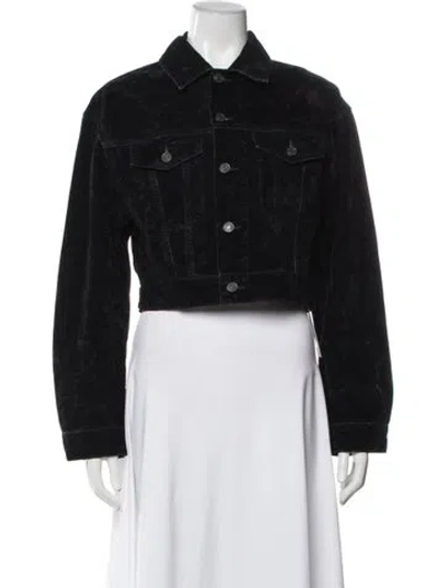 Pre-owned Agolde Denim Jacket In Black