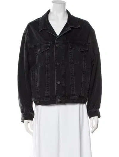 Pre-owned Agolde Denim Jacket In Black