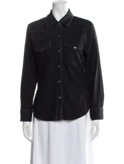Pre-owned Agolde Denim Jacket In Black