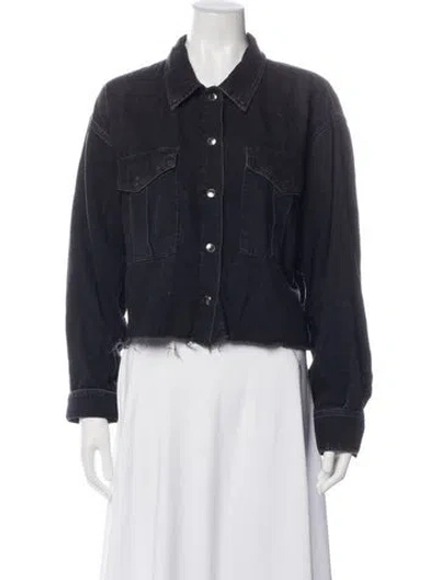Pre-owned Agolde Denim Jacket In Black