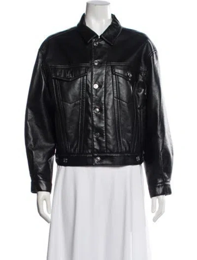 Pre-owned Agolde Denim Jacket In Black