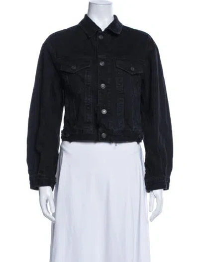 Pre-owned Agolde Denim Jacket In Black