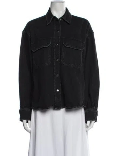 Pre-owned Agolde Denim Jacket In Black