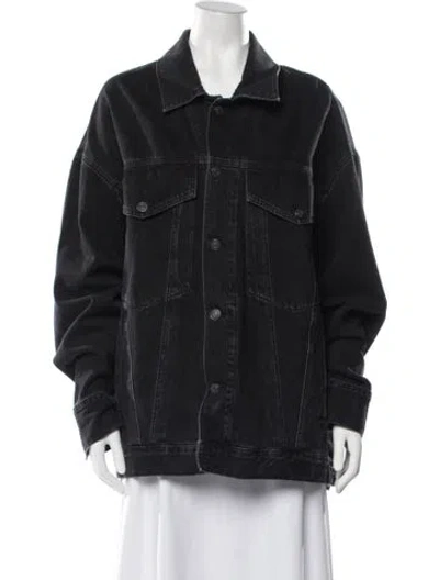 Pre-owned Agolde Denim Jacket In Black