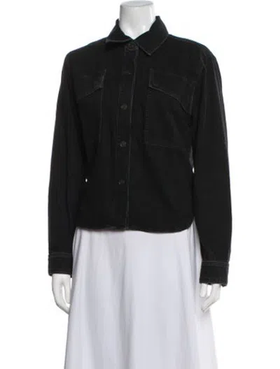 Pre-owned Agolde Denim Jacket In Black