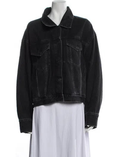 Pre-owned Agolde Denim Jacket In Black