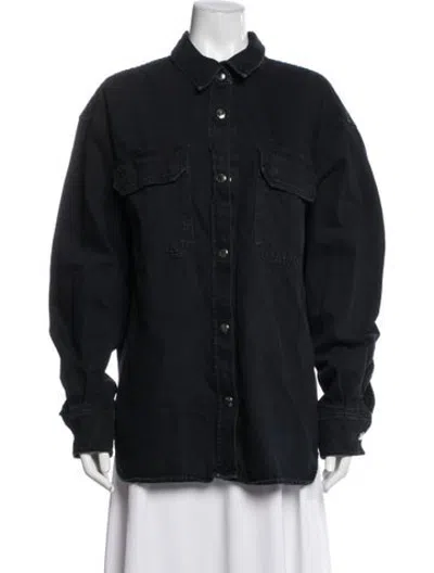 Pre-owned Agolde Denim Jacket In Black