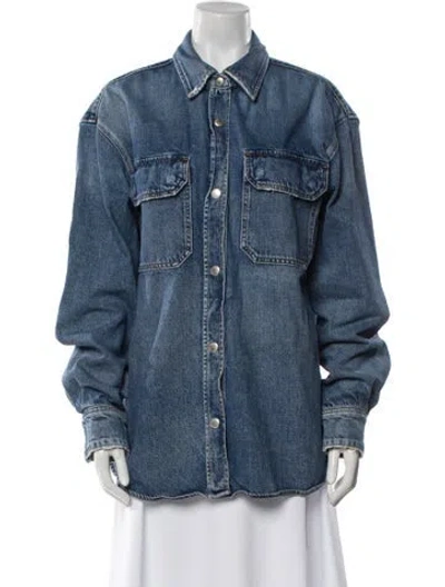 Pre-owned Agolde Denim Jacket In Blue