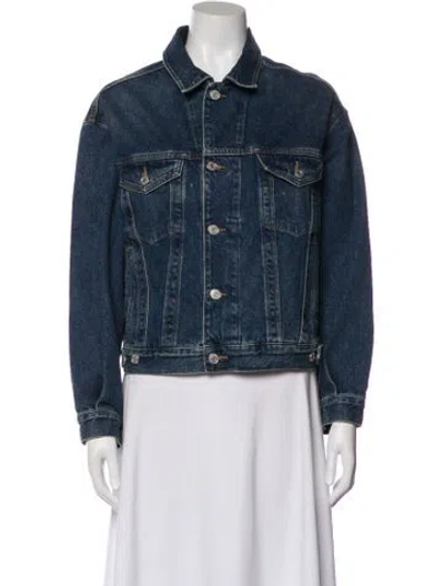 Pre-owned Agolde Denim Jacket In Blue