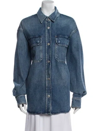 Pre-owned Agolde Denim Jacket In Blue