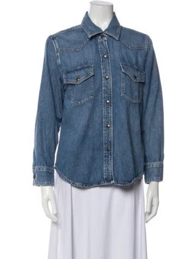 Pre-owned Agolde Denim Jacket In Blue