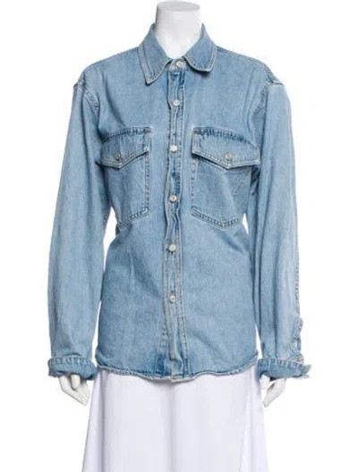 Pre-owned Agolde Denim Jacket In Blue