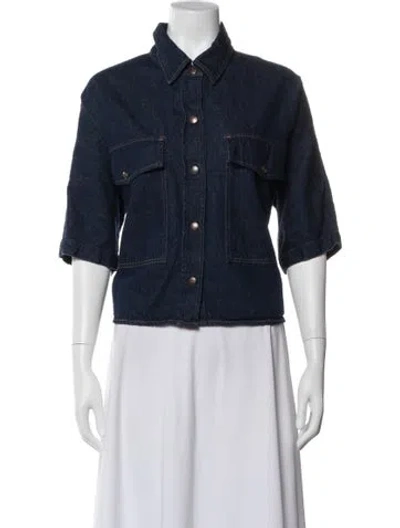 Pre-owned Agolde Denim Jacket In Blue