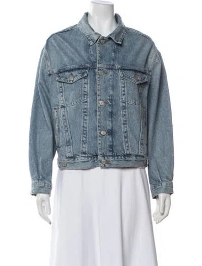 Pre-owned Agolde Denim Jacket In Blue