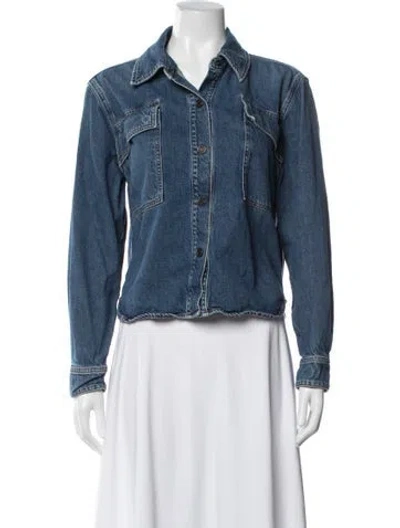 Pre-owned Agolde Denim Jacket In Blue