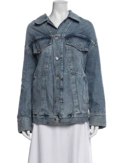 Pre-owned Agolde Denim Jacket In Blue
