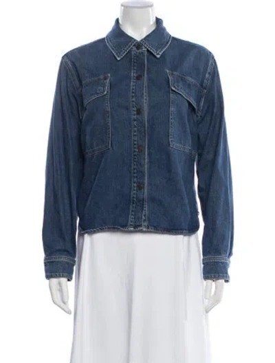 Pre-owned Agolde Denim Jacket In Blue