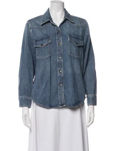 Pre-owned Agolde Denim Jacket In Blue