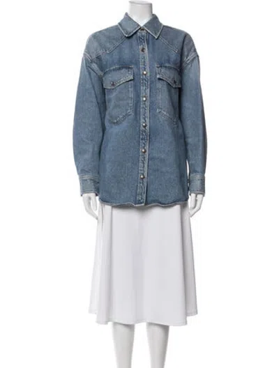 Pre-owned Agolde Denim Jacket In Blue