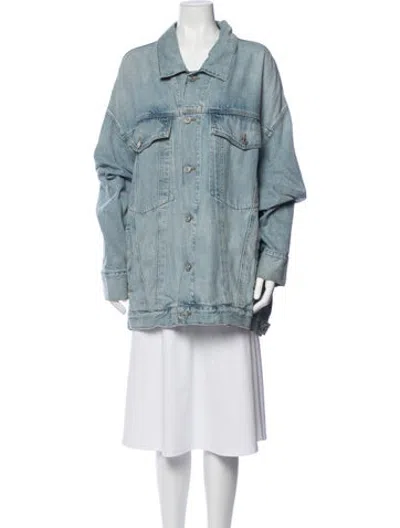 Pre-owned Agolde Denim Jacket In Blue