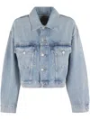 Agolde Denim Dalton Balloon Jacket With In Brown