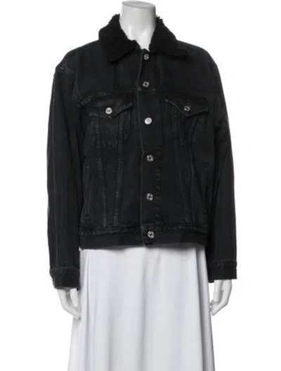Pre-owned Agolde Denim Jacket In Grey