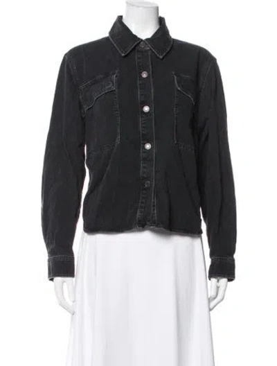 Pre-owned Agolde Denim Jacket In Grey