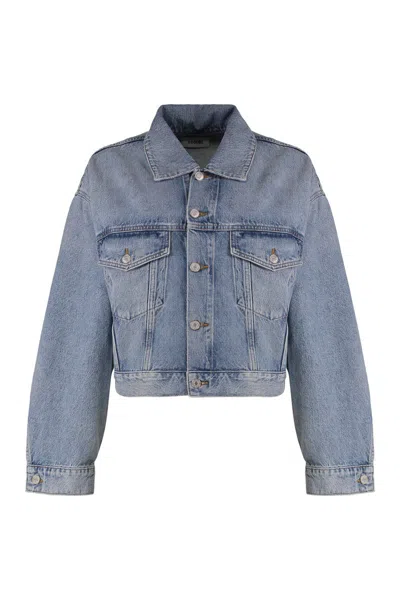 Agolde Denim Jacket In Navy