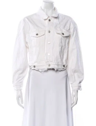 Pre-owned Agolde Denim Jacket In Neutral