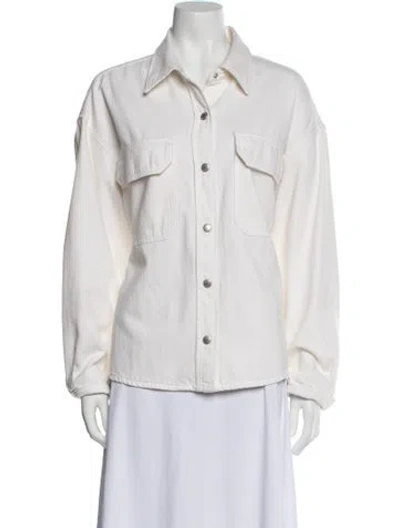 Pre-owned Agolde Denim Jacket In Neutral