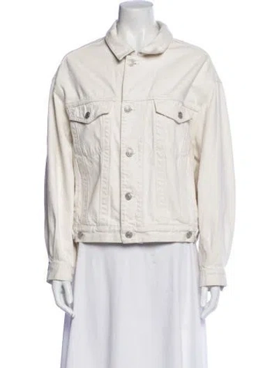 Pre-owned Agolde Denim Jacket In Neutral